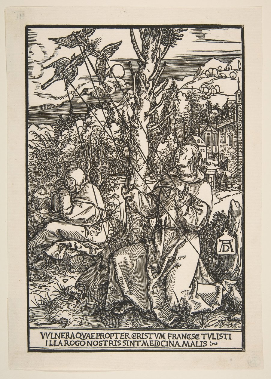 Saint François recevant les stigmates - Albrecht Dürer