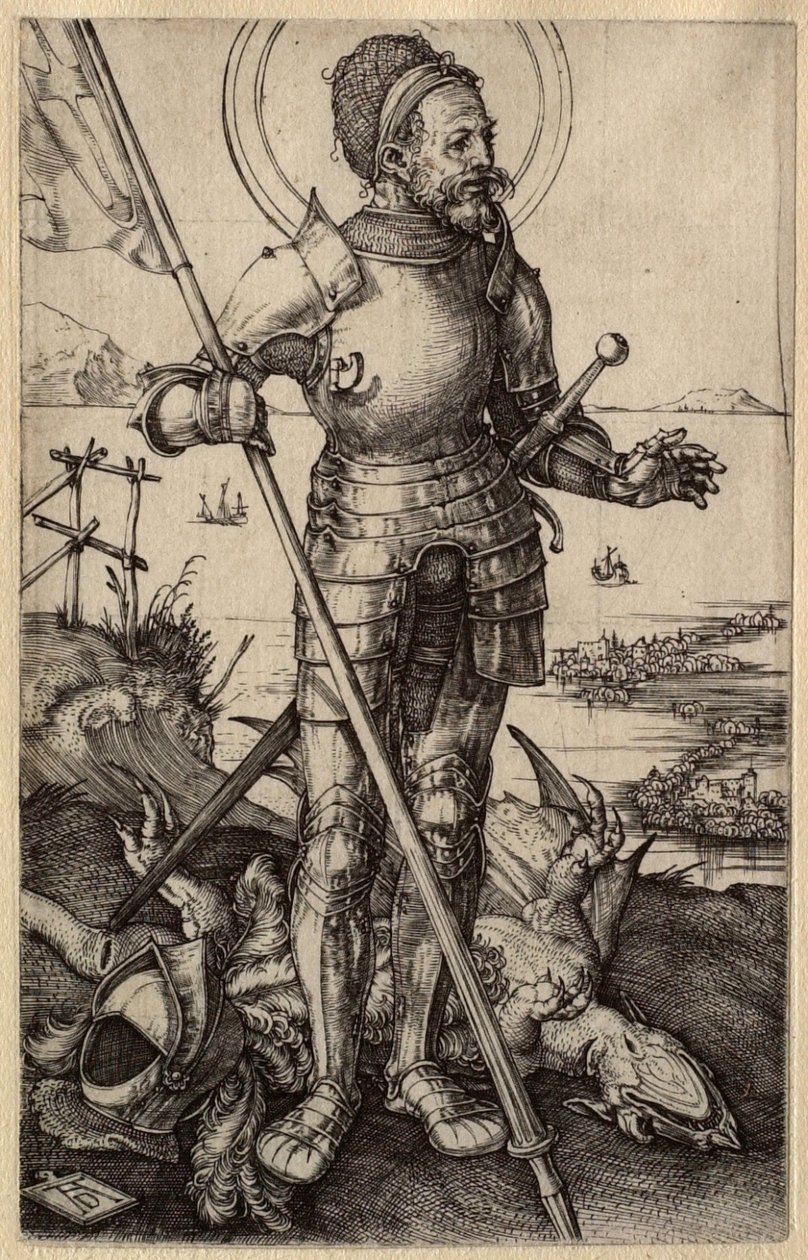 Saint Georges à pied - Albrecht Dürer