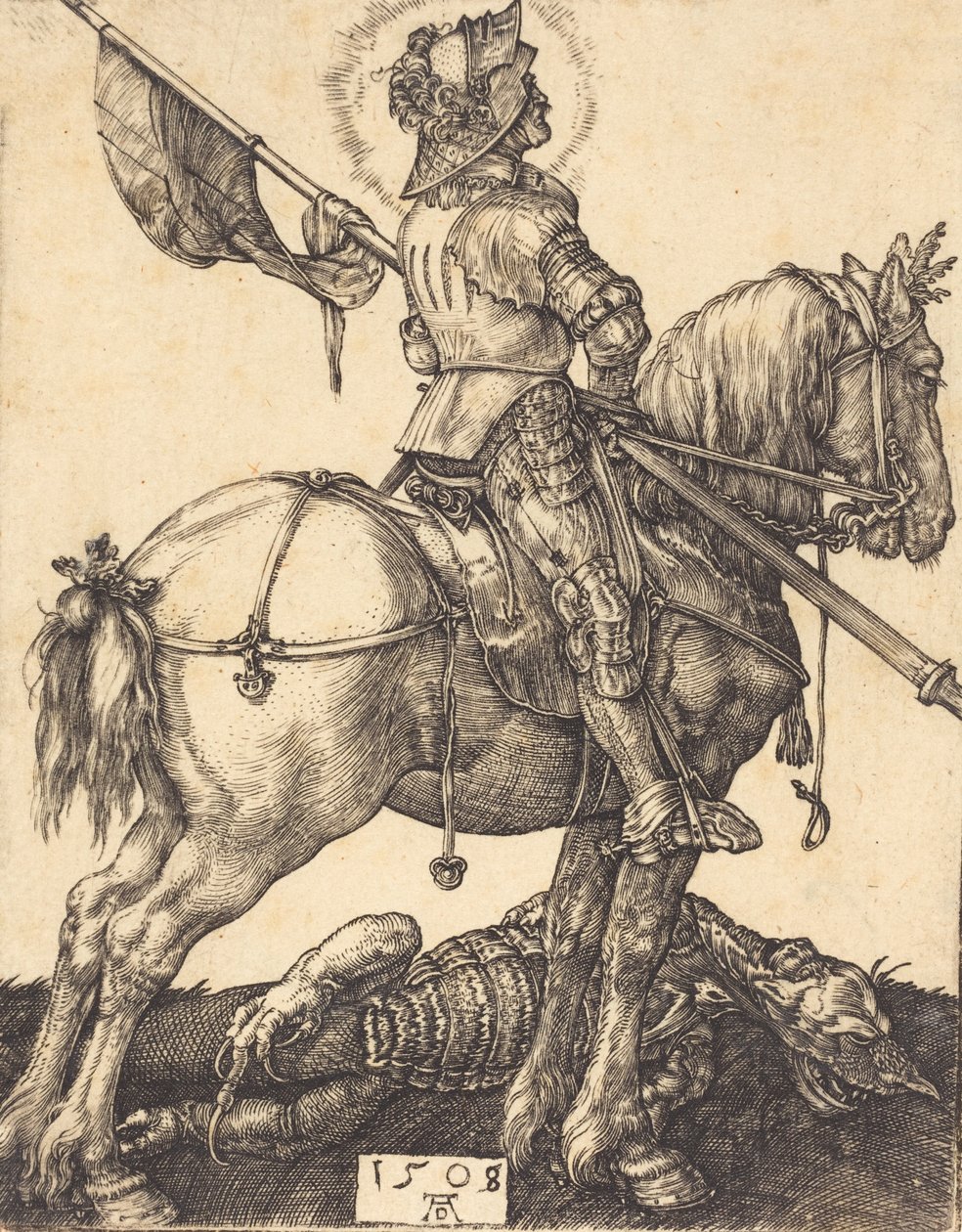 Saint Georges à cheval, 1508 - Albrecht Dürer
