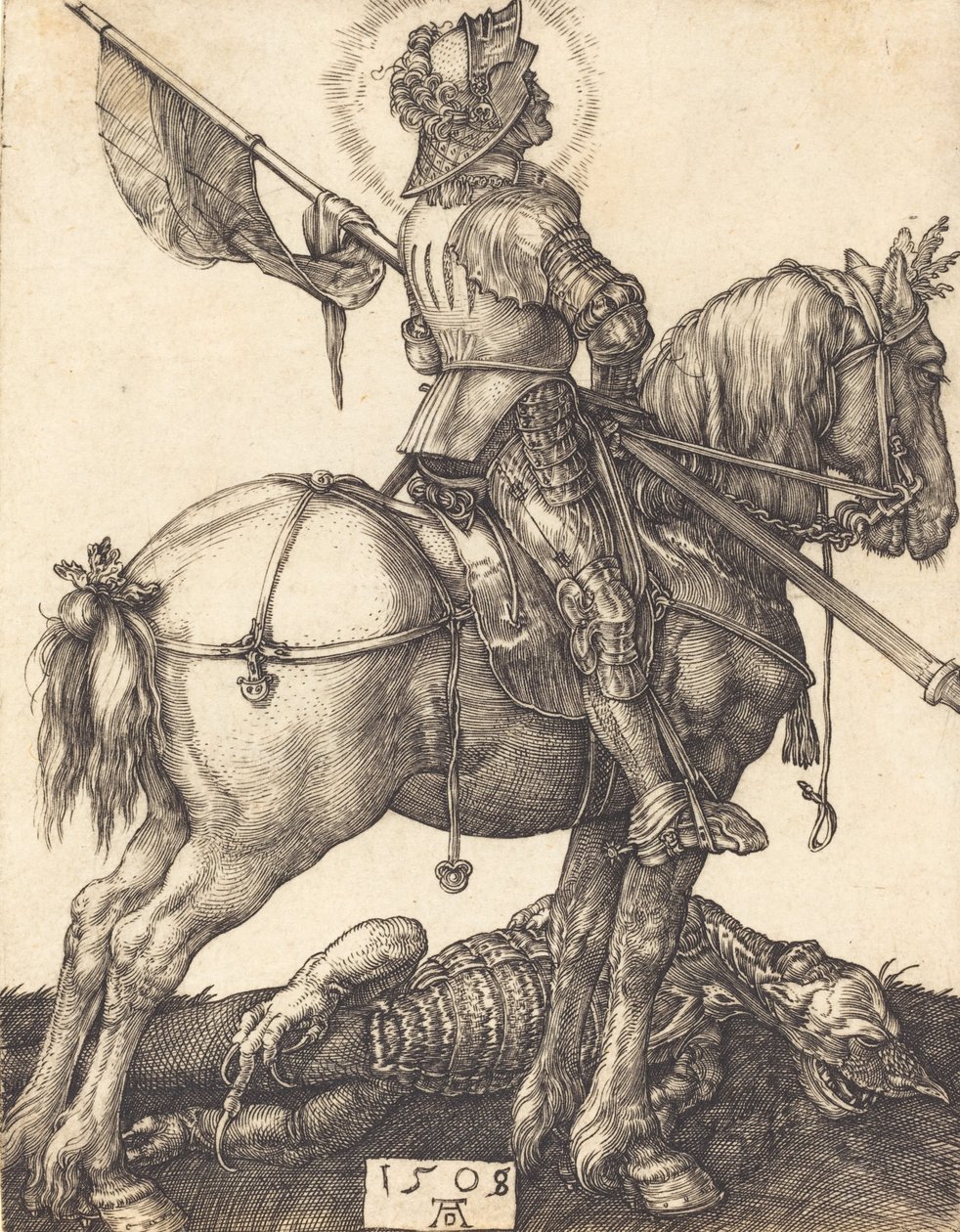 Saint Georges à cheval, 1508 - Albrecht Dürer