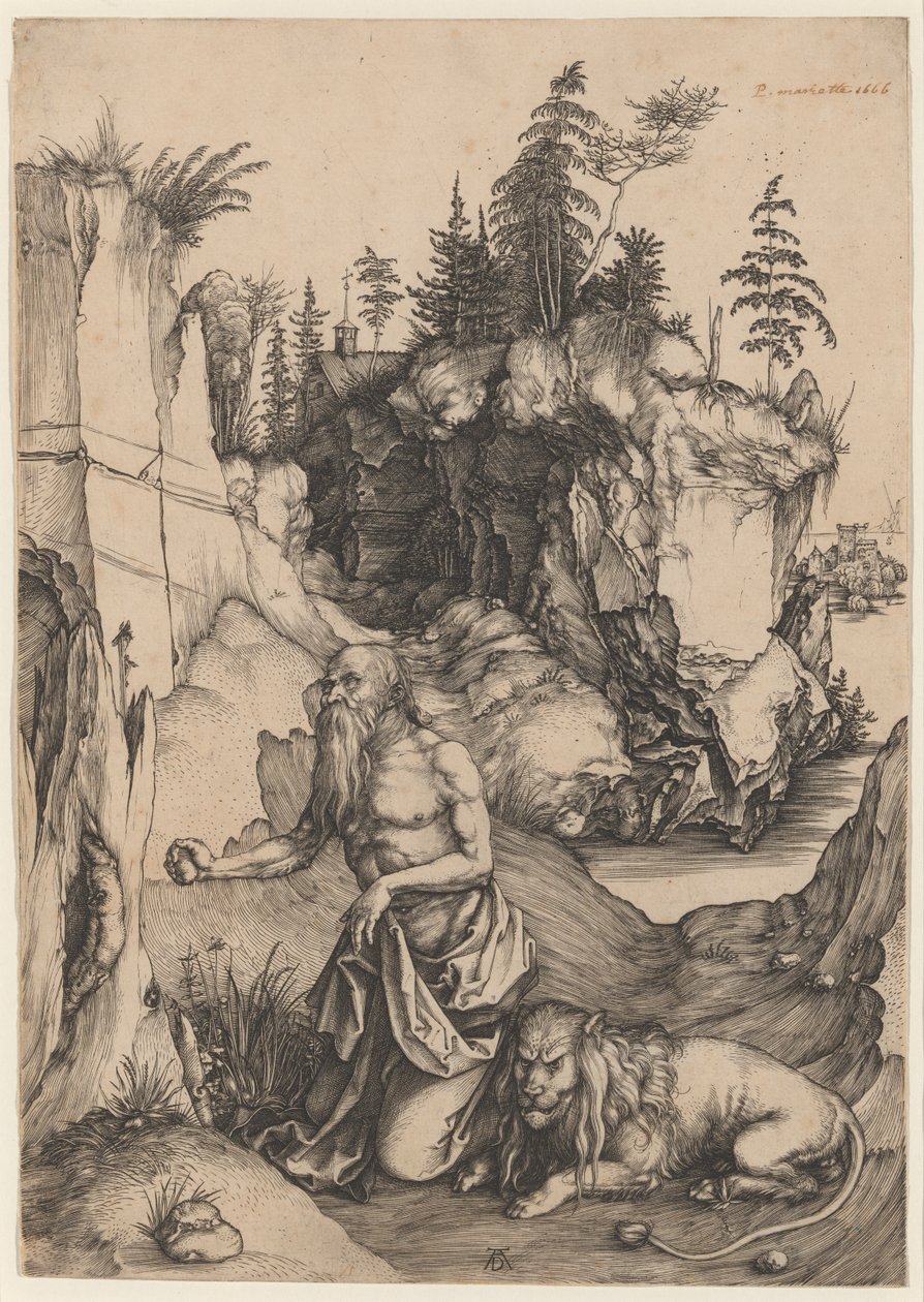 Saint Jérôme pénitent dans le désert - Albrecht Dürer