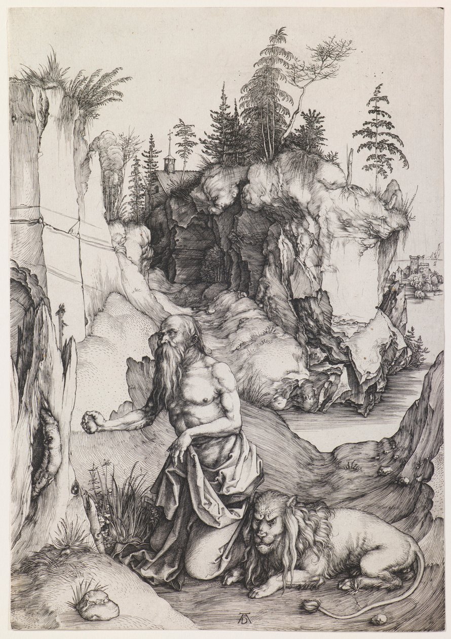 Saint Jérôme pénitent dans le désert - Albrecht Dürer