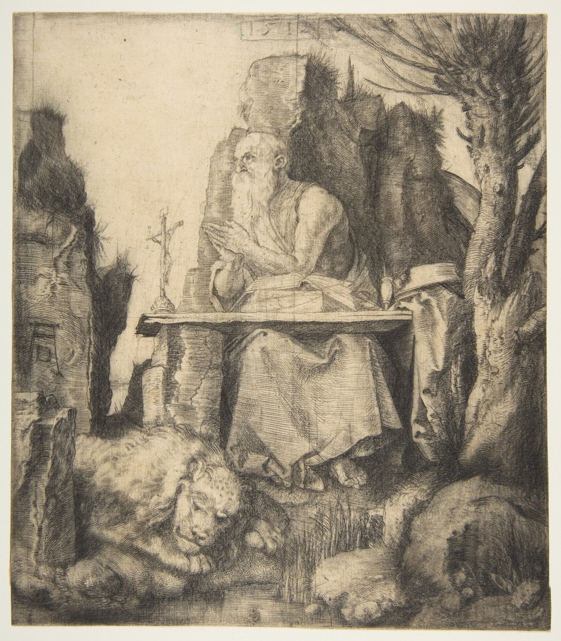 Saint Jérôme près du saule taillé en têtard - Albrecht Dürer