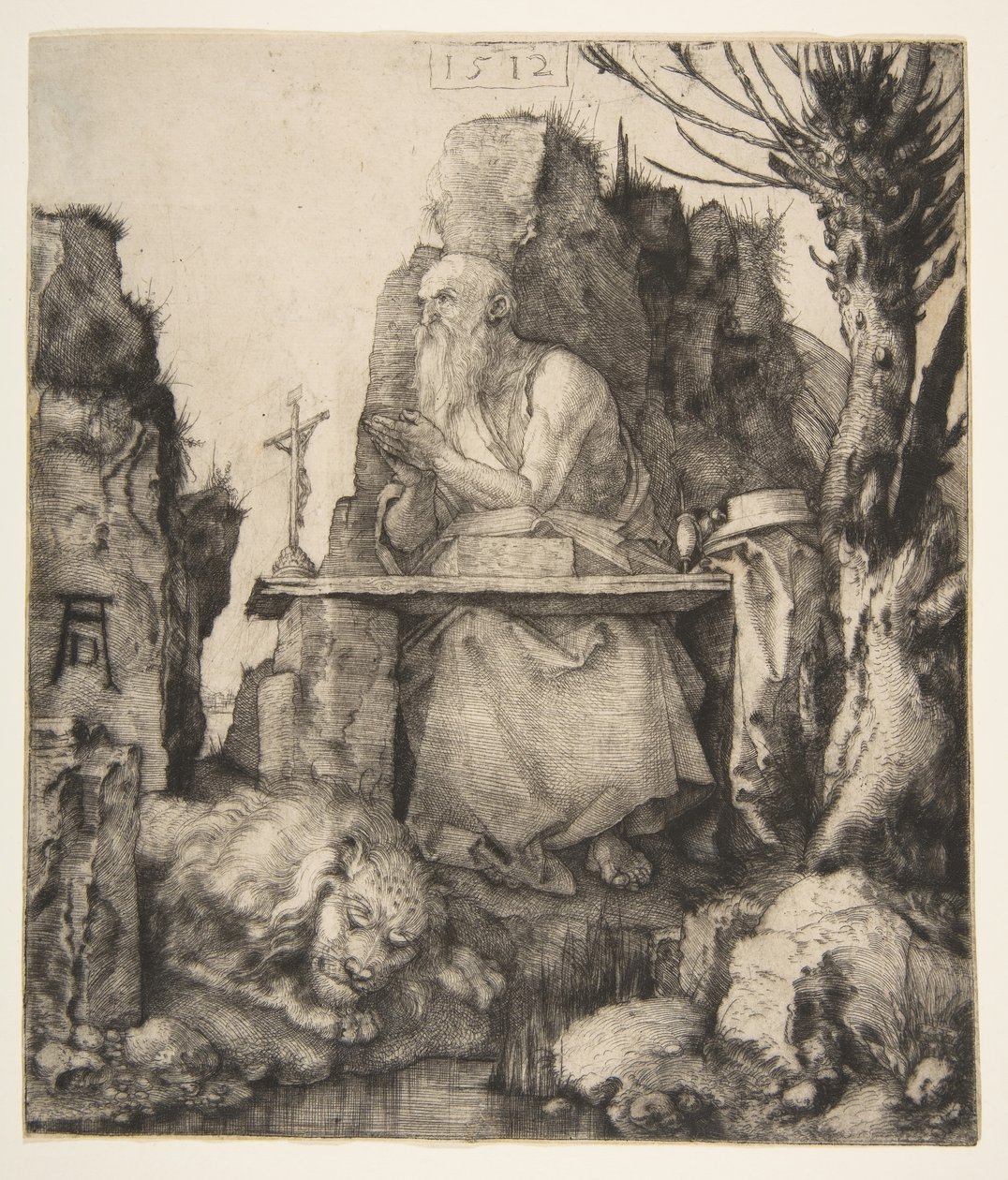 Saint Jérôme près du saule têtard - Albrecht Dürer