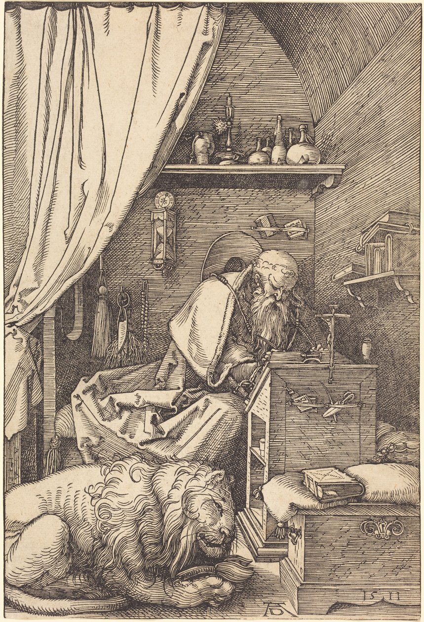 Saint Jérôme dans sa cellule - Albrecht Dürer