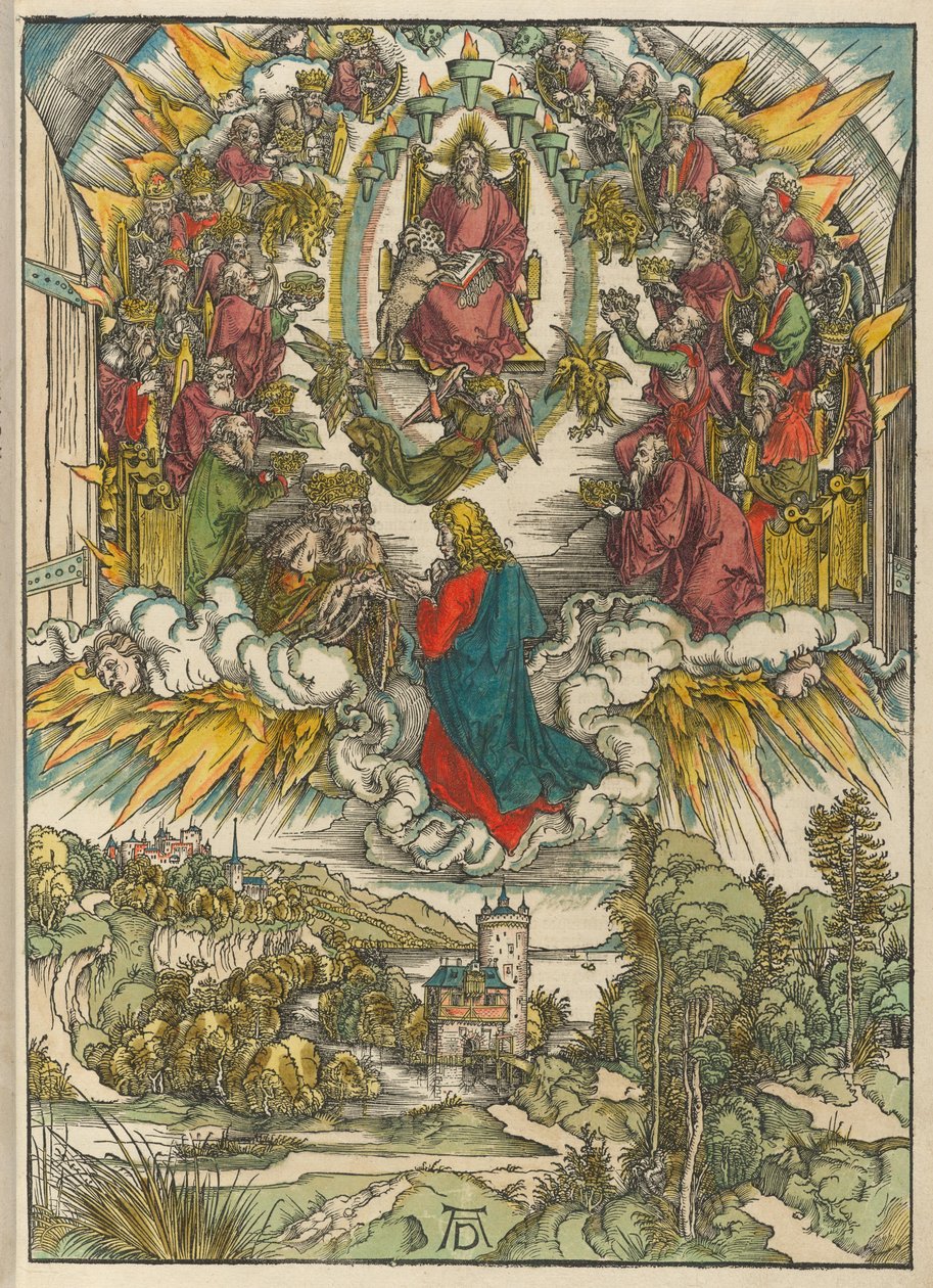 Saint Jean devant Dieu et les anciens - Albrecht Dürer