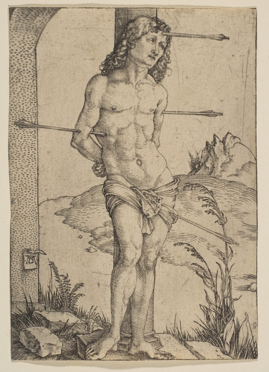 Saint Sébastien attaché à la colonne - Albrecht Dürer