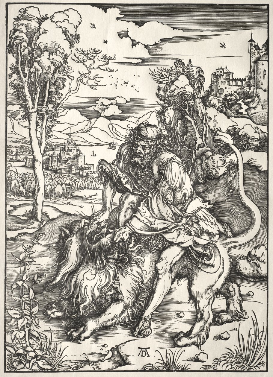 Samson et le lion - Albrecht Dürer