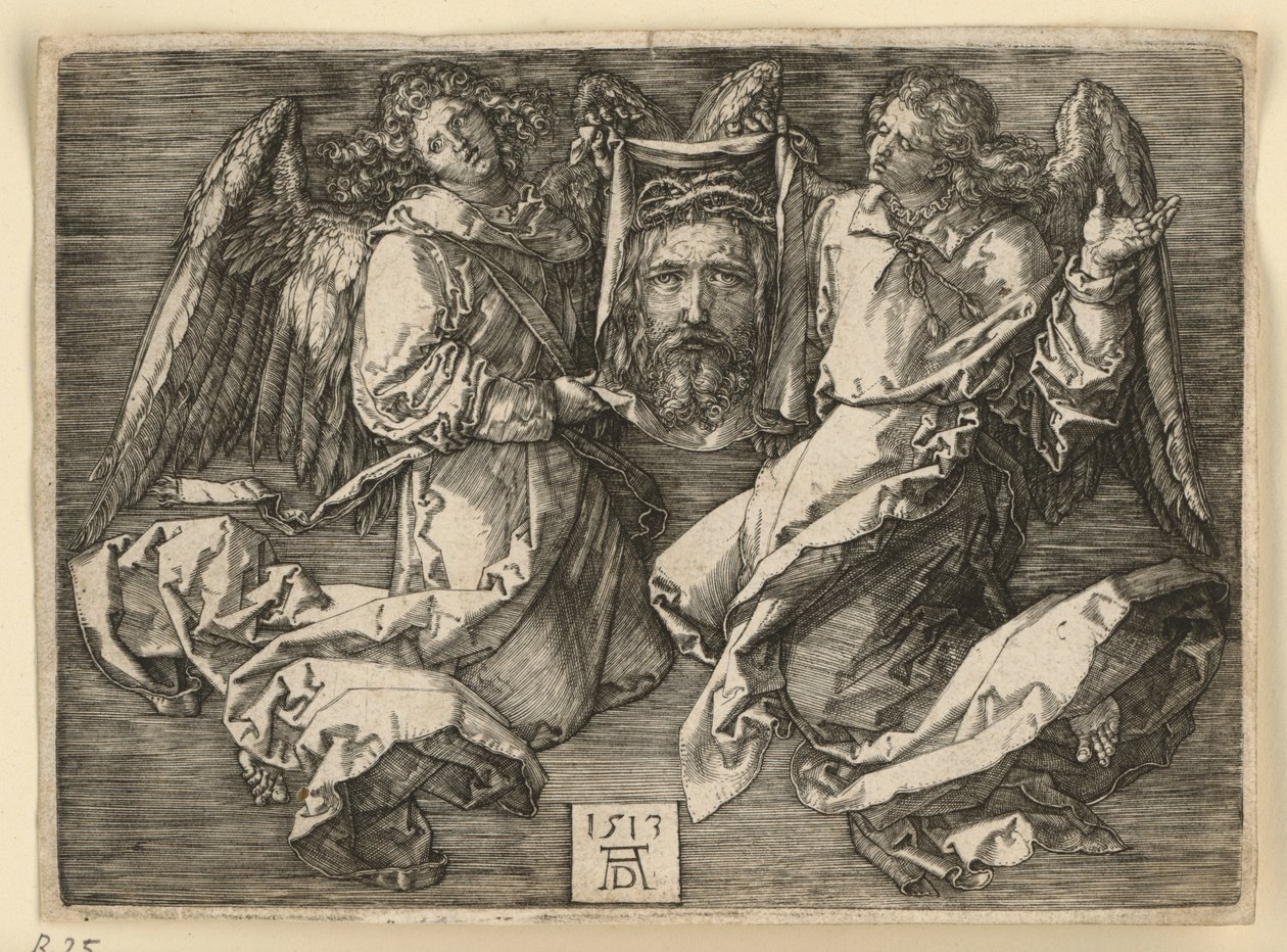 Voile de Véronique, tenu par deux anges - Albrecht Dürer