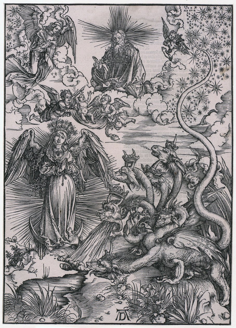 La Femme du Soleil et le dragon à sept têtes, IXe figure, feuille 11 de la série « L