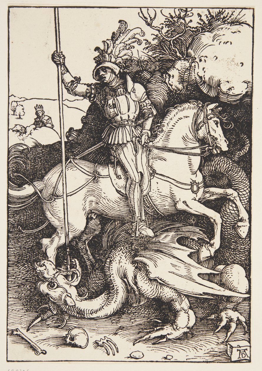 Saint Georges tuant le dragon - Albrecht Dürer