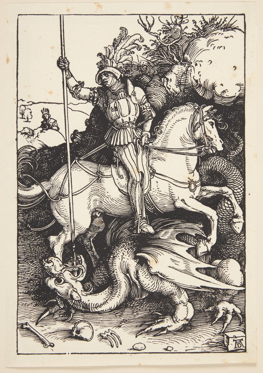 Saint Georges tuant le dragon - Albrecht Dürer
