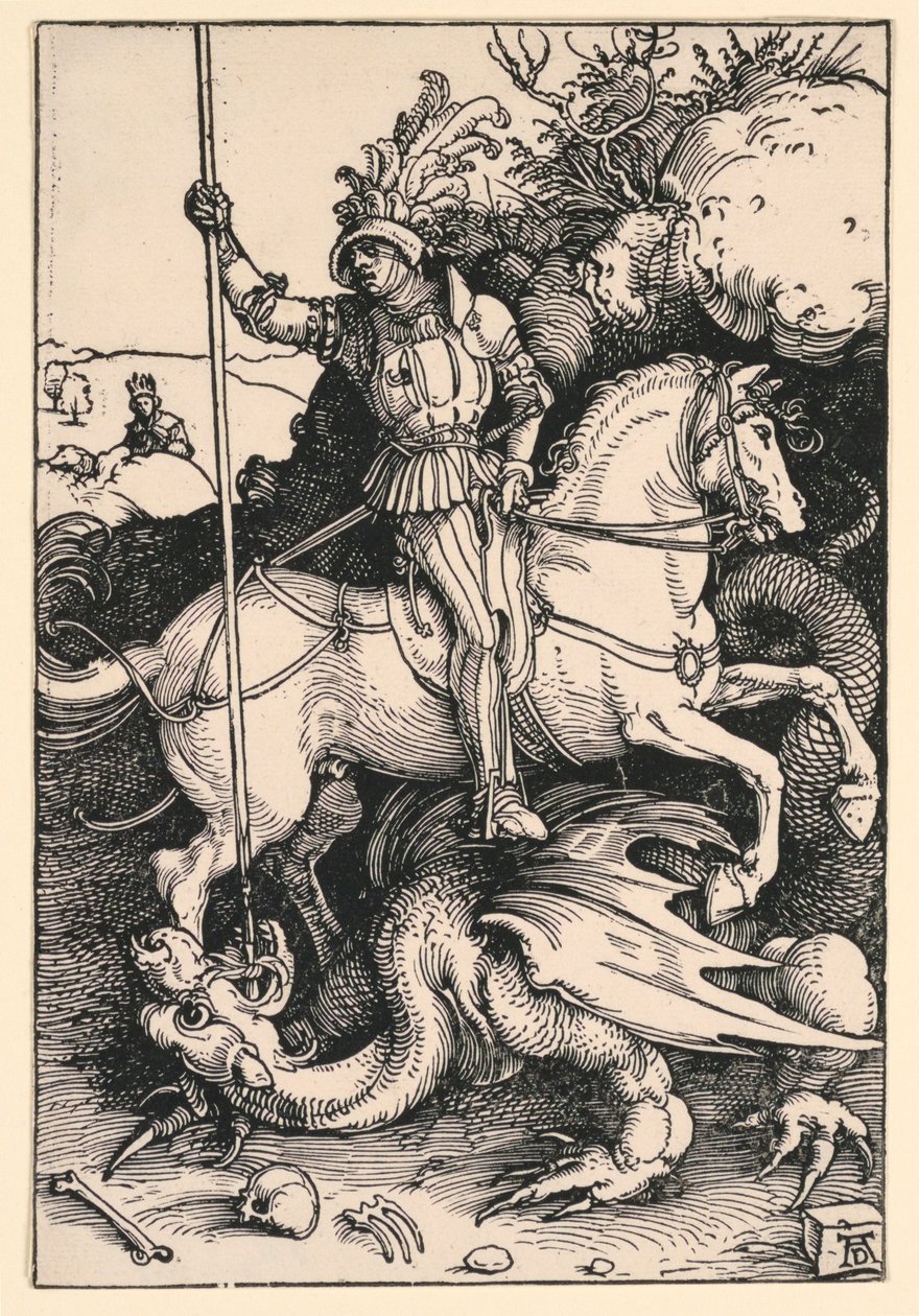Saint Georges Tuant le Dragon - Albrecht Dürer