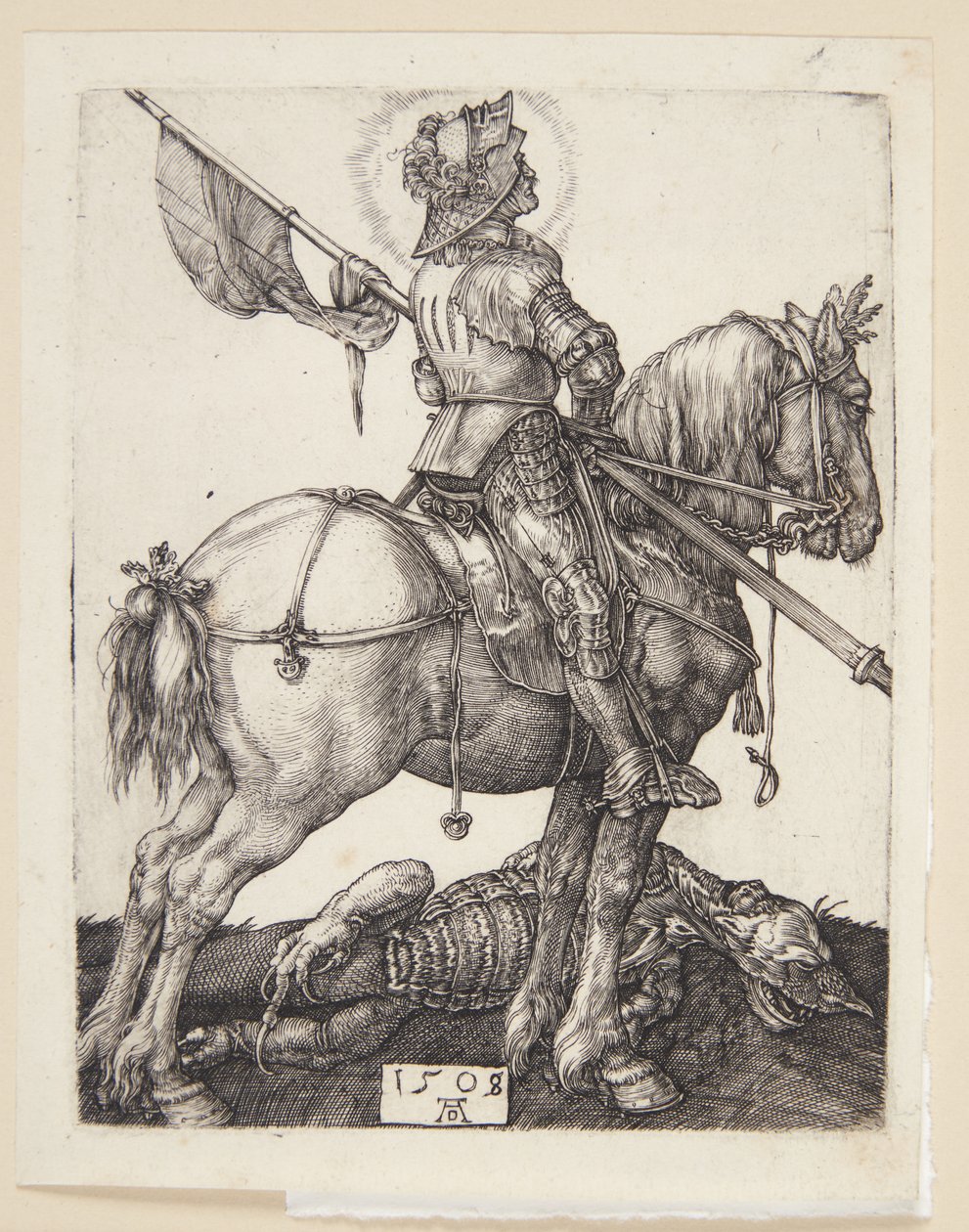Saint Georges à cheval - Albrecht Dürer