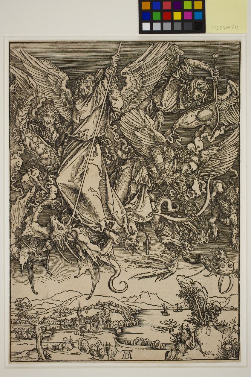 Saint Michel combattant le dragon - Albrecht Dürer