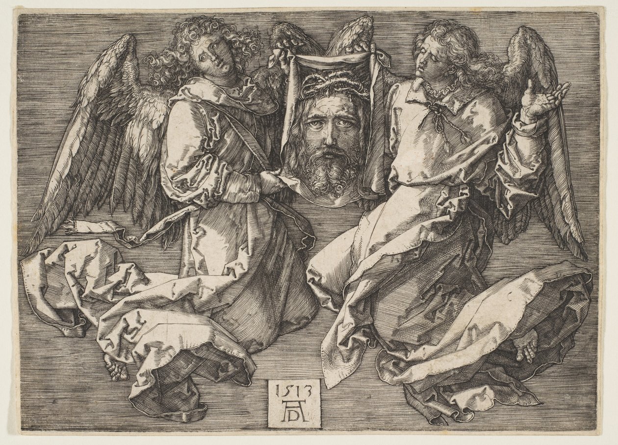 Suaire tenu par deux anges - Albrecht Dürer