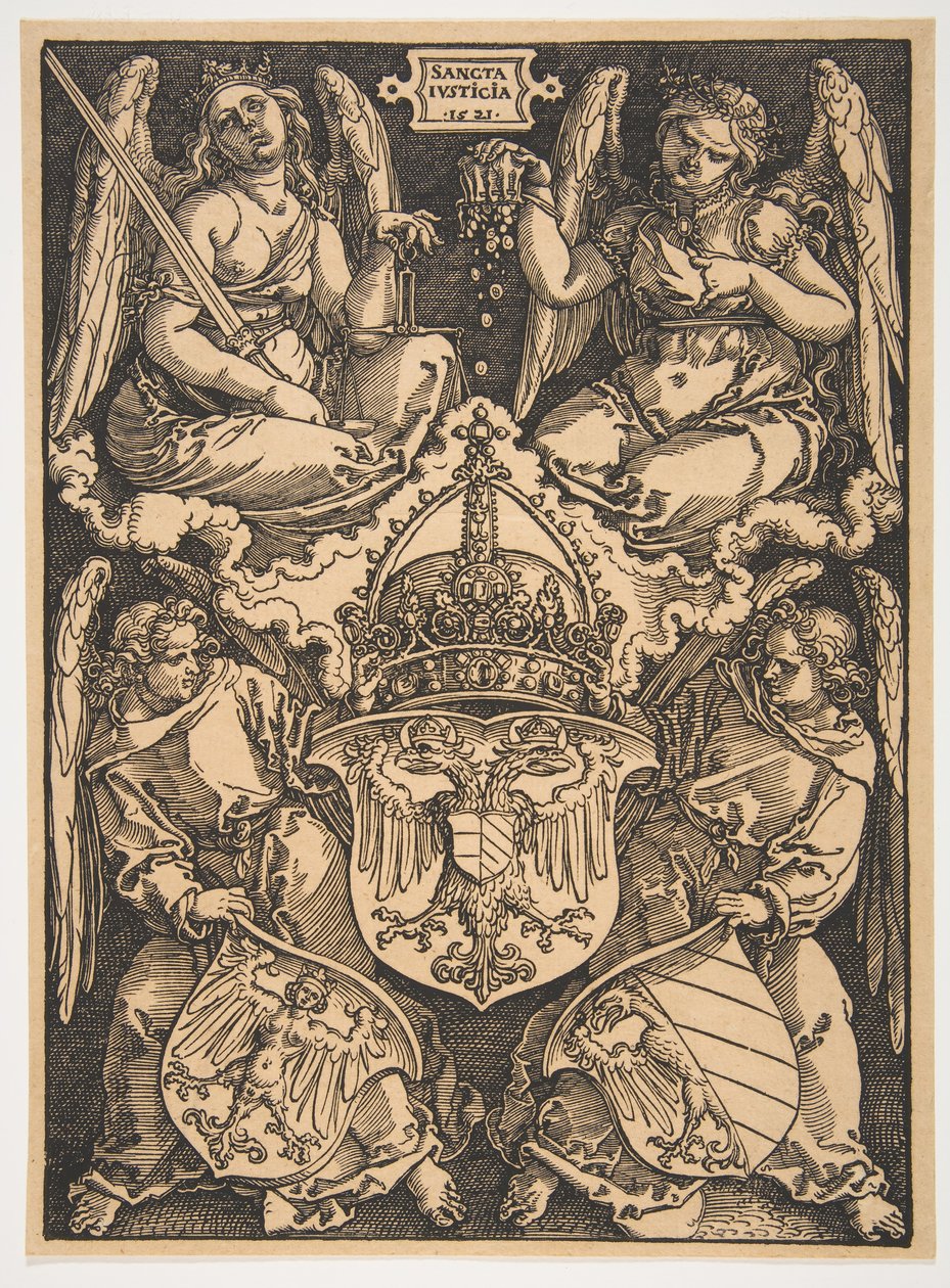 Les Armes du Saint-Empire romain germanique et de la ville de Nuremberg - Albrecht Dürer
