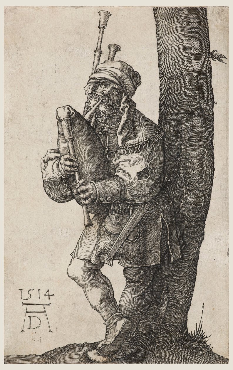 Le joueur de cornemuse - Albrecht Dürer