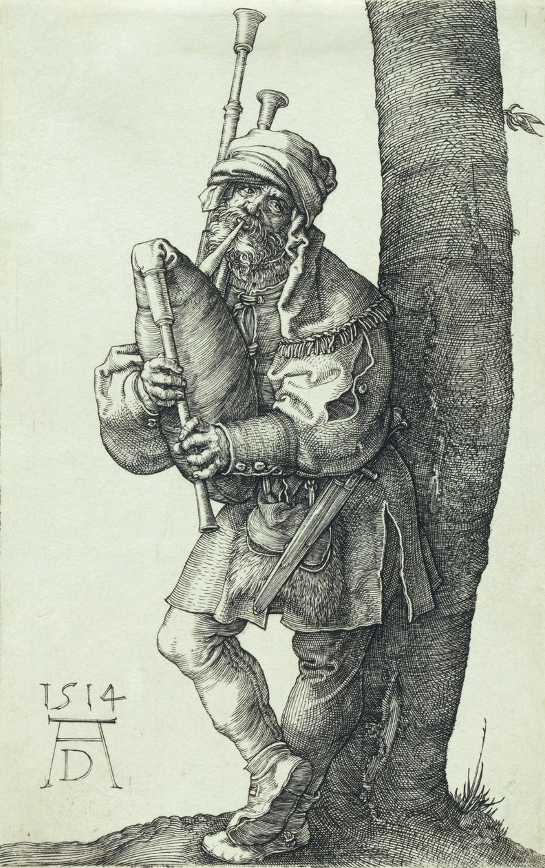 Le joueur de cornemuse, 1514 - Albrecht Dürer