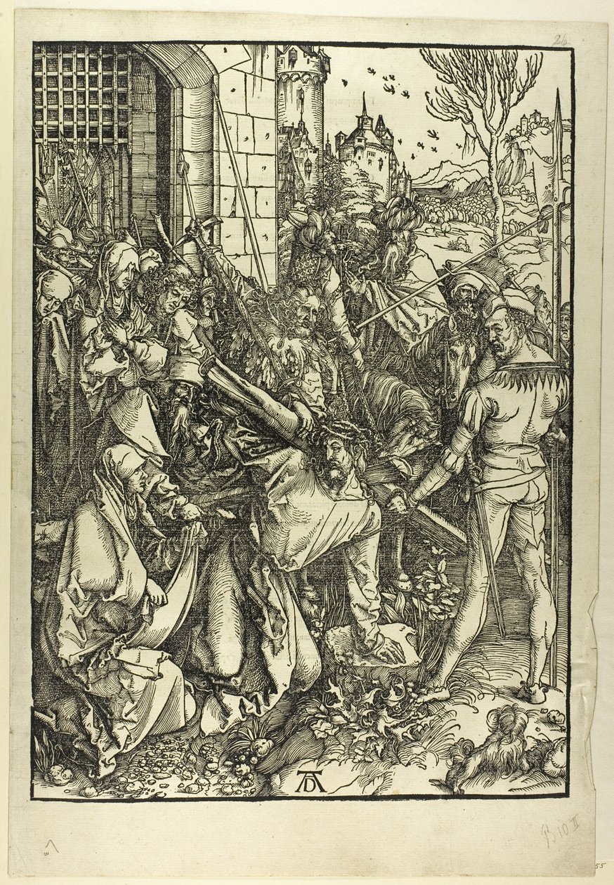 Le Portement de Croix, de La Grande Passion - Albrecht Dürer