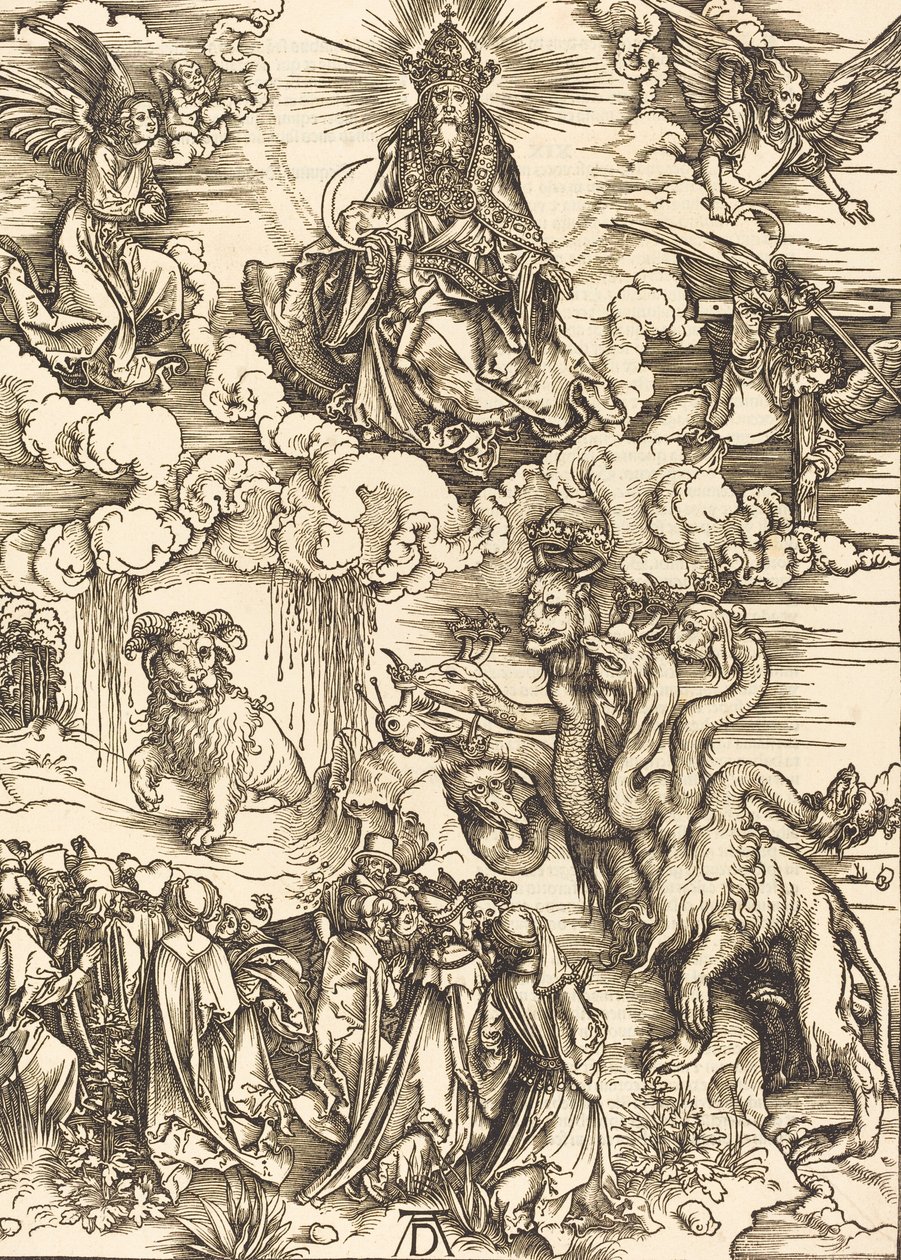 La Bête à deux cornes comme un agneau - Albrecht Dürer