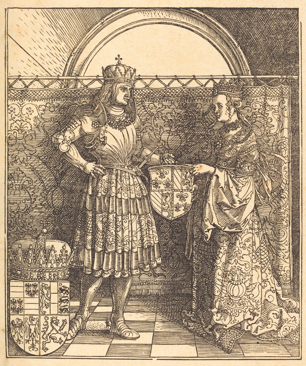 Les fiançailles de Maximilien avec Marie de Bourgogne, 1515 - Albrecht Dürer