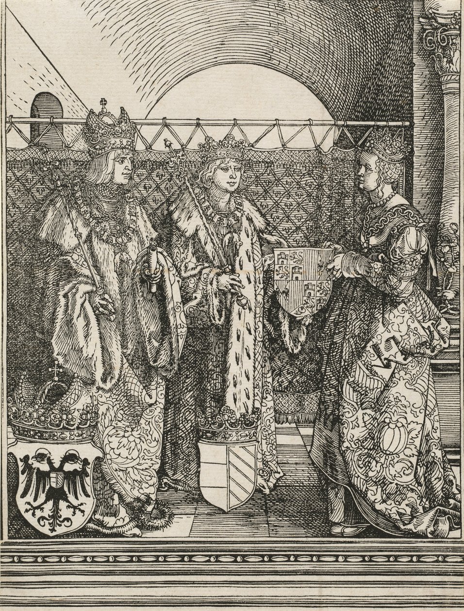 Les fiançailles de Philippe le Beau avec Jeanne de Castille, 1515 - Albrecht Dürer