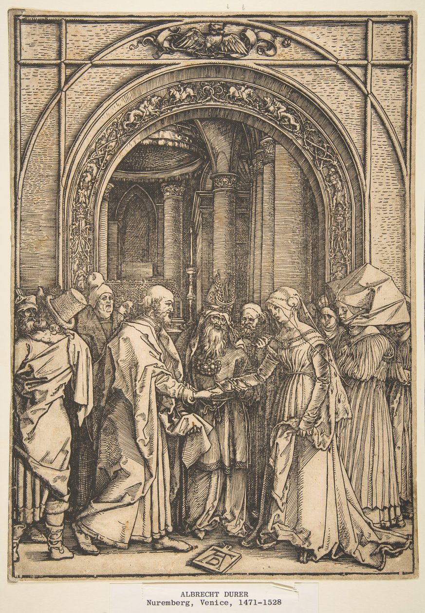 Les fiançailles de la Vierge, de La Vie de la Vierge - Albrecht Dürer