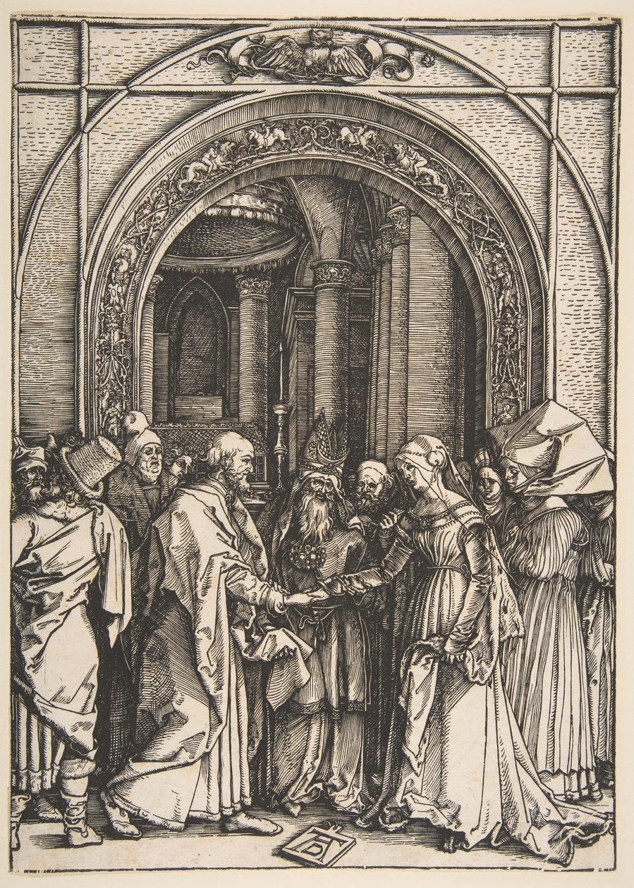 Les Fiançailles de la Vierge, de La Vie de la Vierge, vers 1504 - Albrecht Dürer