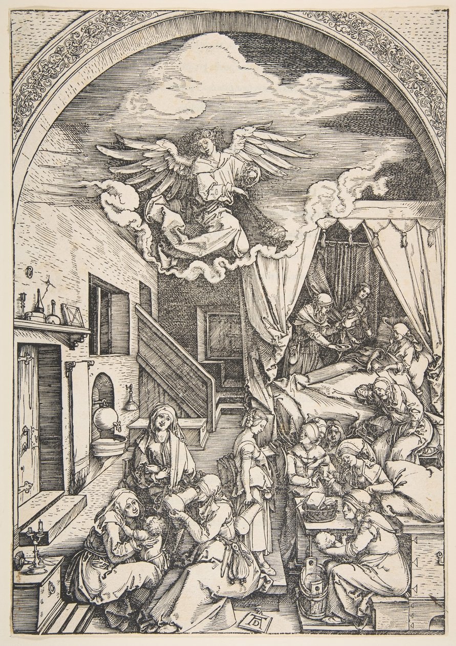 La Naissance de la Vierge, de La Vie de la Vierge, vers 1503 - Albrecht Dürer