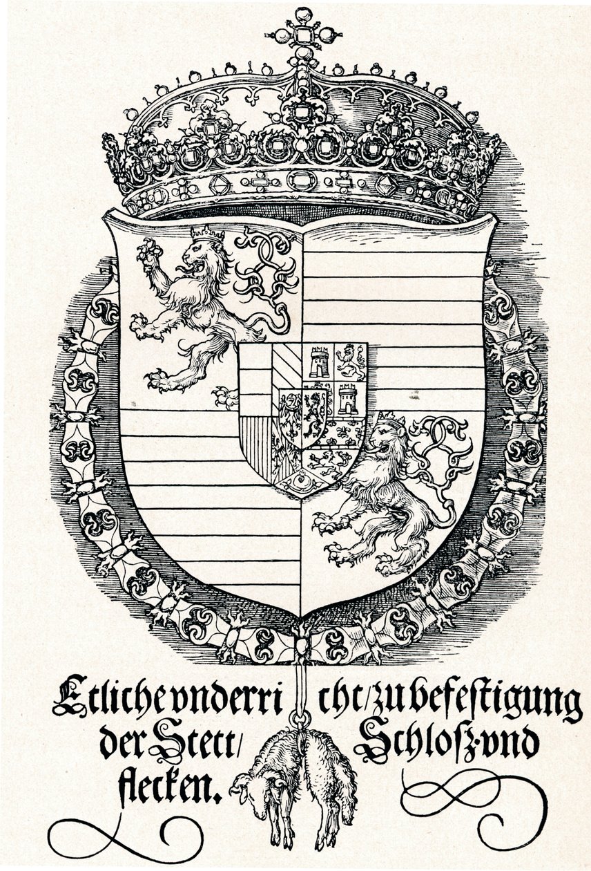 Les armoiries de Ferdinand I, roi de Hongrie et de Bohême, 1527 1906 - Albrecht Dürer