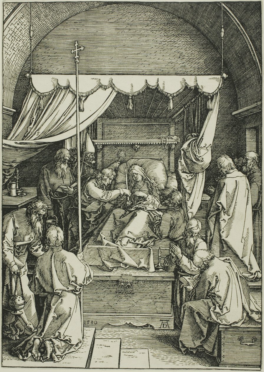 La mort de la Vierge, extrait de La vie de la Vierge - Albrecht Dürer