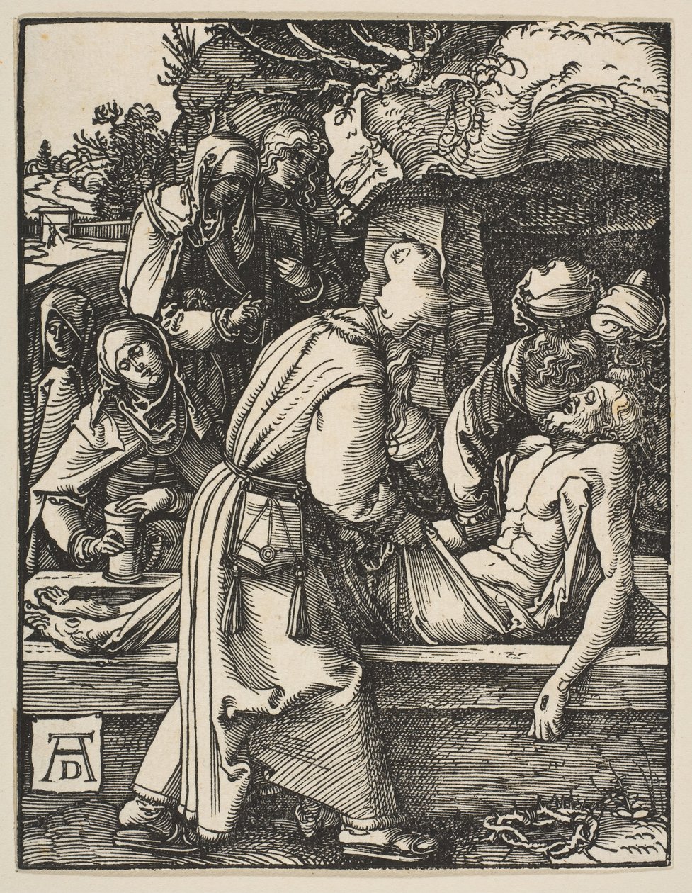 La Déposition, de La Petite Passion - Albrecht Dürer