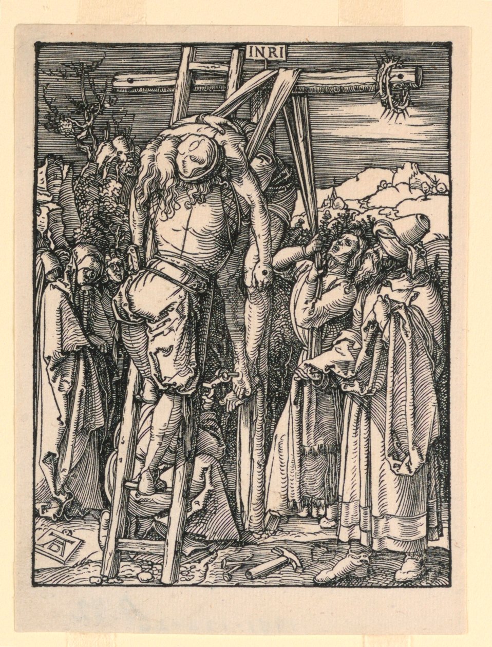 La descente de croix (La Déposition), de la série La Petite Passion - Albrecht Dürer
