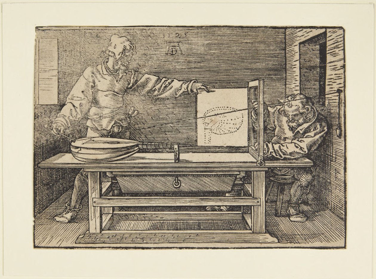 Le dessinateur du luth - Albrecht Dürer