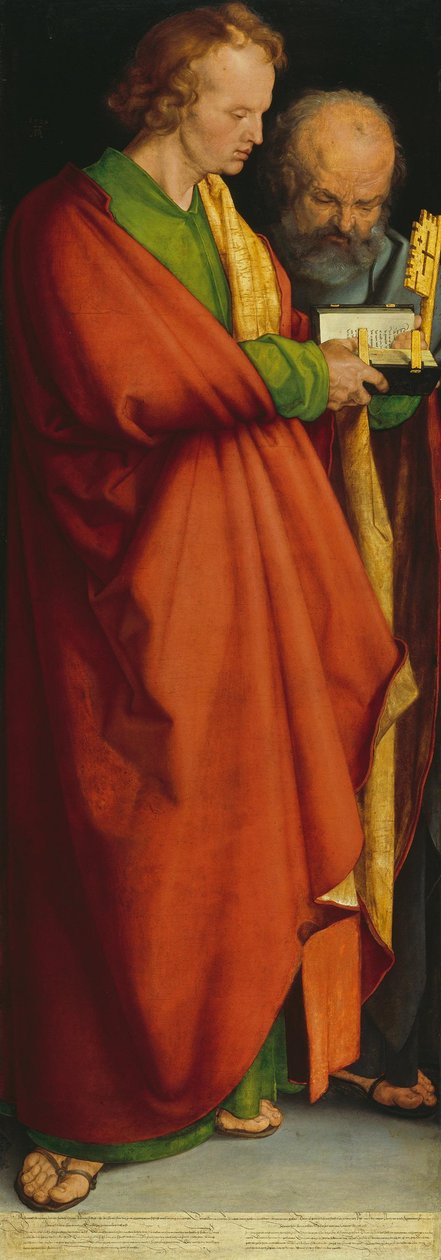 Les quatre apôtres, les saints Jean et Pierre - Albrecht Dürer