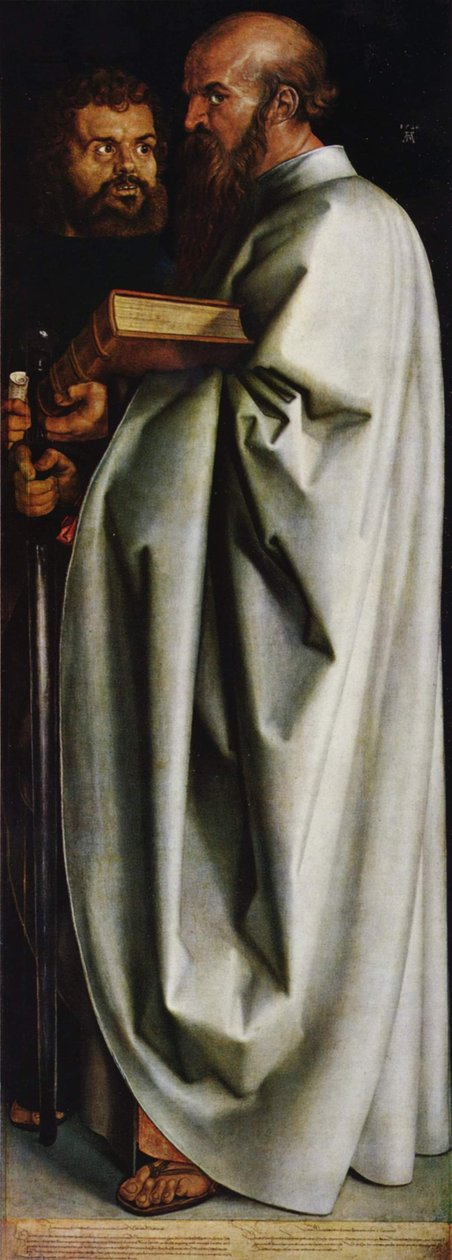 Les Quatre Apôtres : saints Marc et Paul - Albrecht Dürer