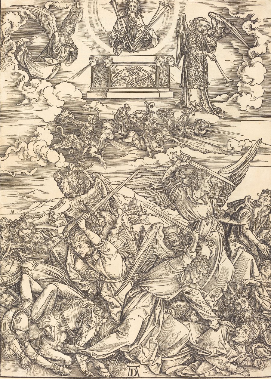 Les Quatre Anges vengeurs, probablement vers 1496-1498 - Albrecht Dürer