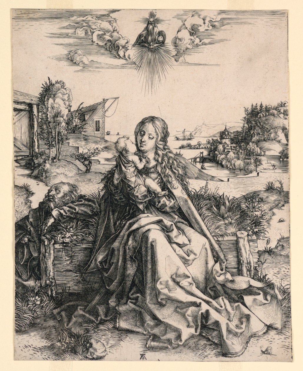 La Sainte Famille avec papillon - Albrecht Dürer