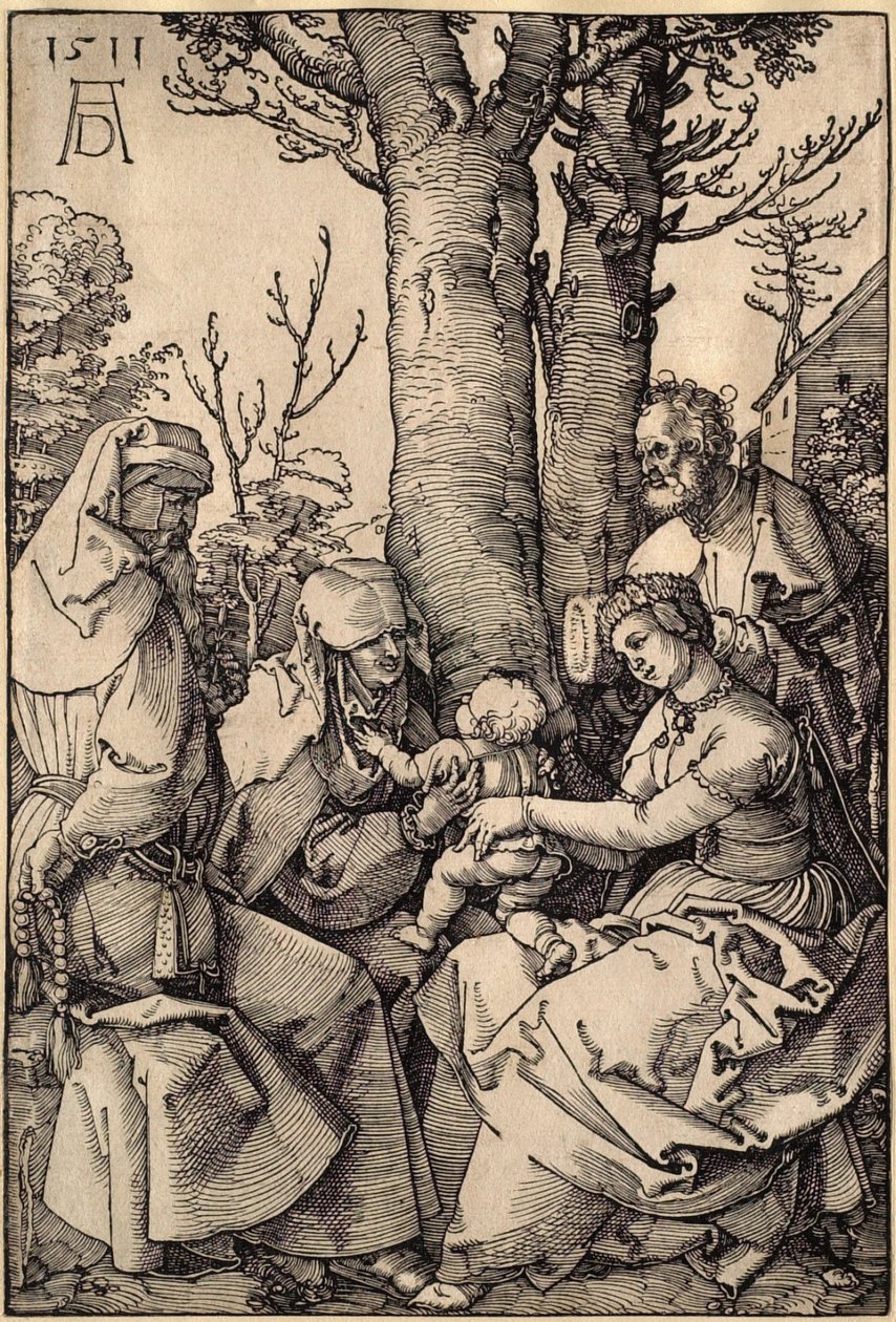 La Sainte Famille avec Joachim et Anne sous un arbre - Albrecht Dürer