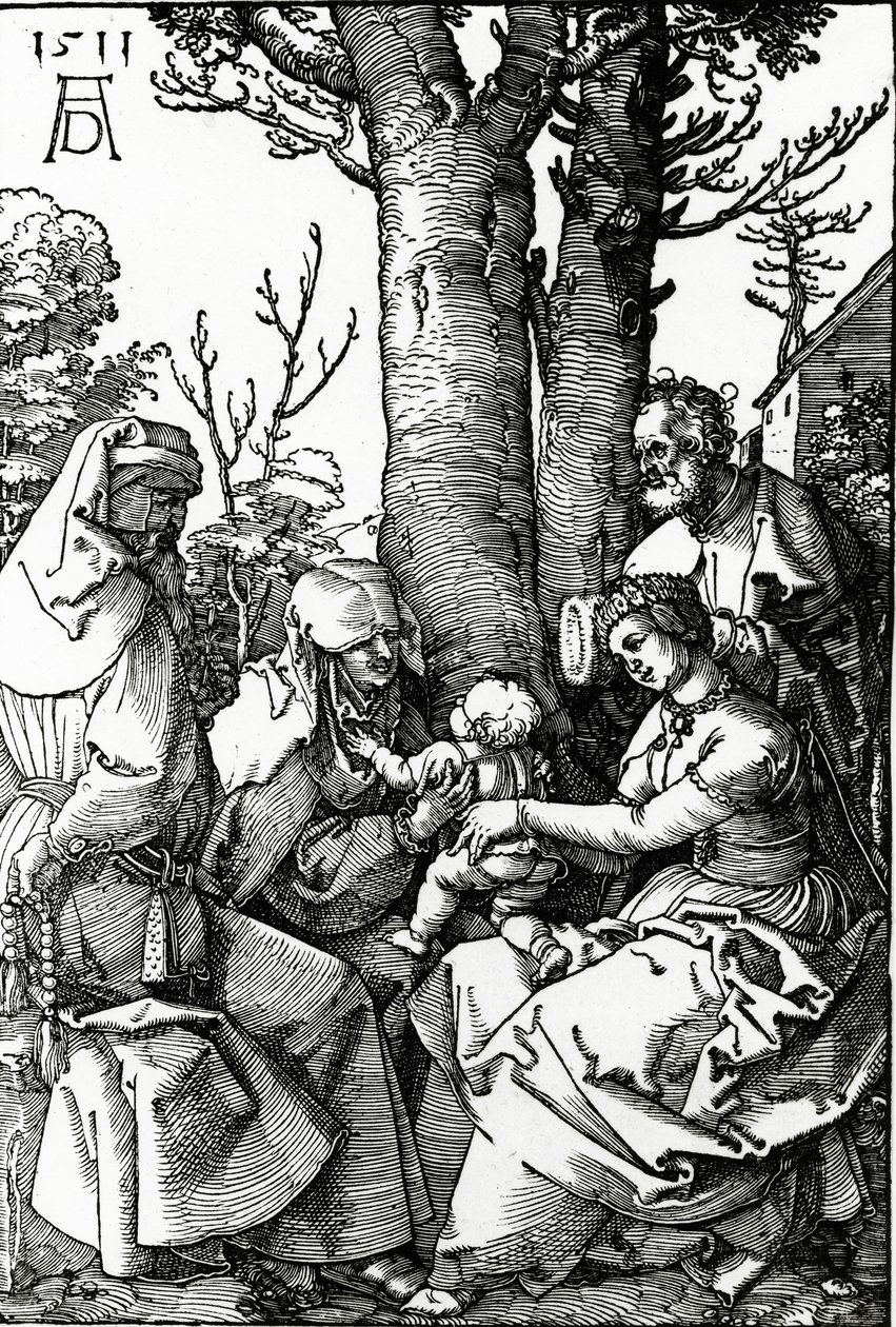 La Sainte Famille avec Sainte Anne et Saint Joachim, 1511 - Albrecht Dürer