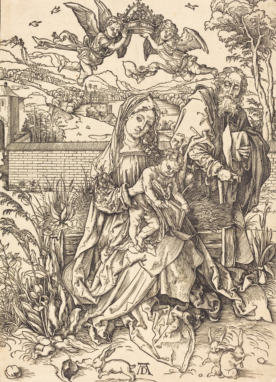La Sainte Famille avec les trois lièvres, vers 1497-1498 - Albrecht Dürer
