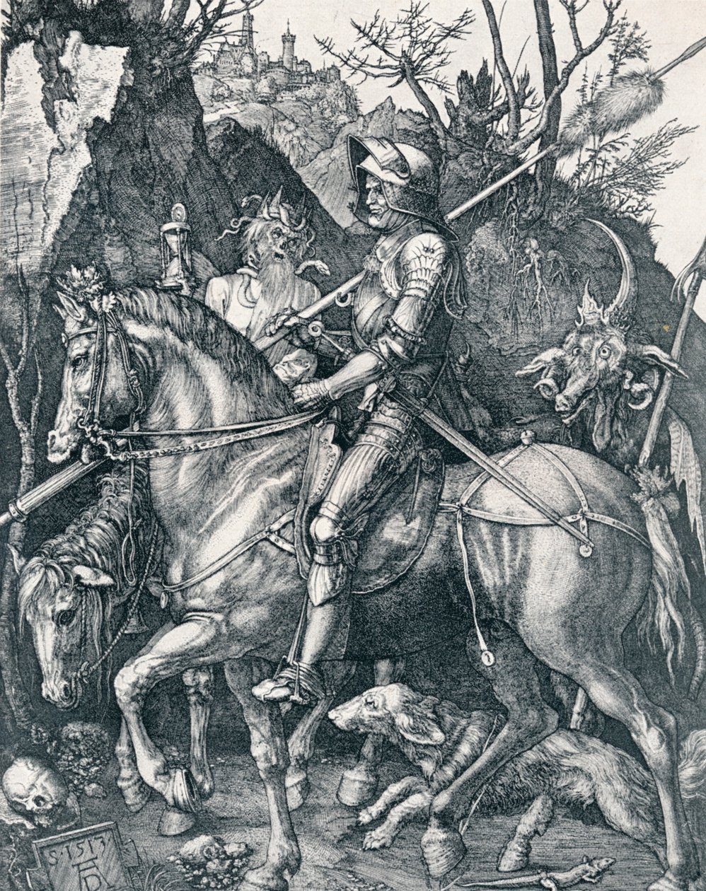 Le Chevalier, la Mort et le Diable, 1513 - Albrecht Dürer