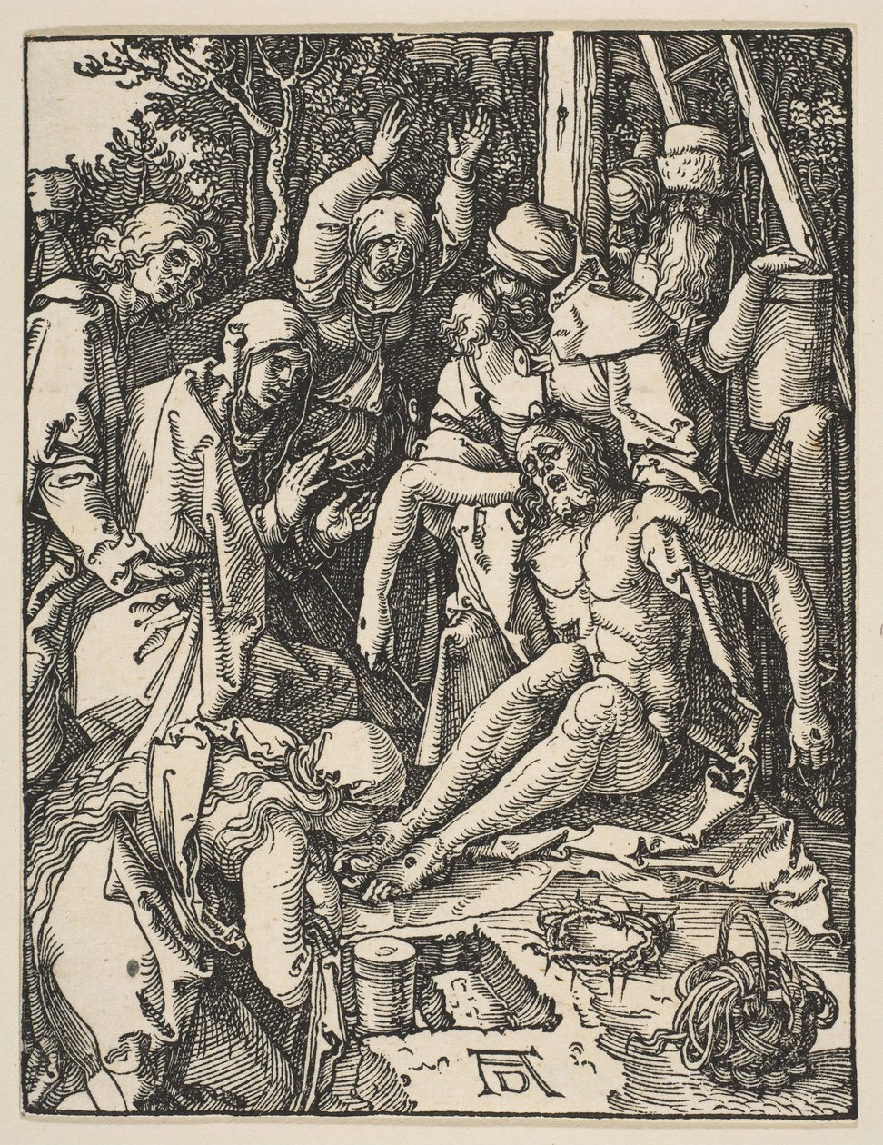 La Lamentation, de La Petite Passion - Albrecht Dürer