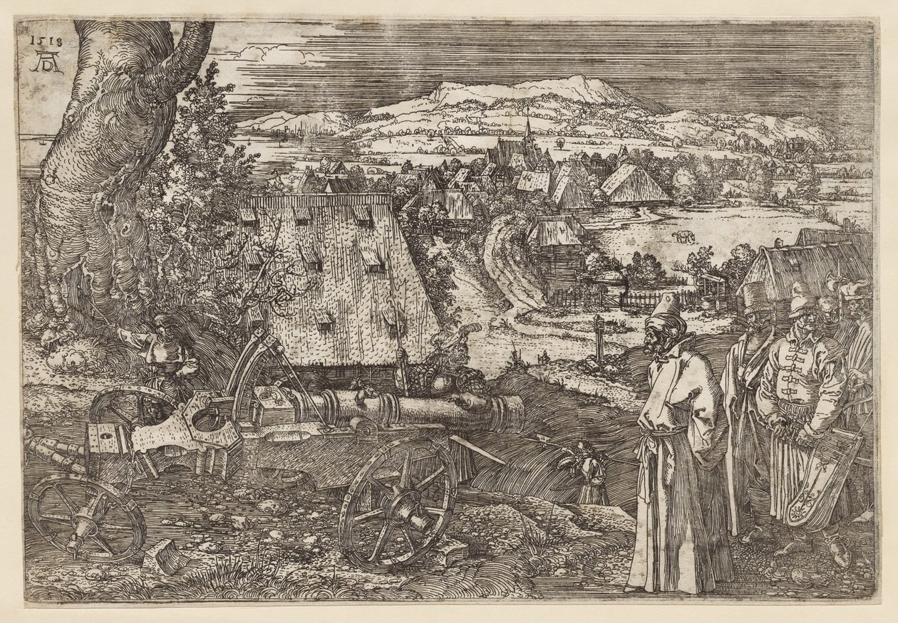 Le paysage au canon - Albrecht Dürer