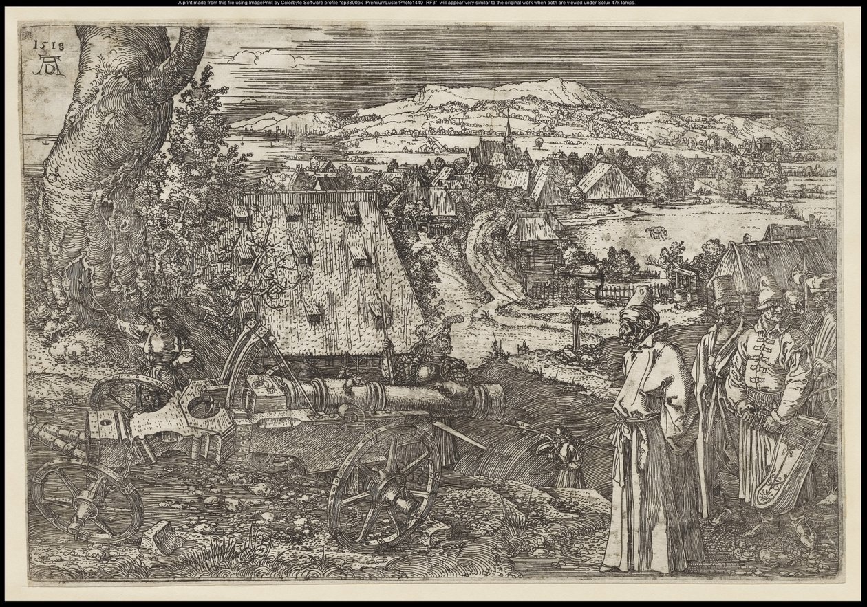 Le paysage avec le canon, 1518 - Albrecht Dürer