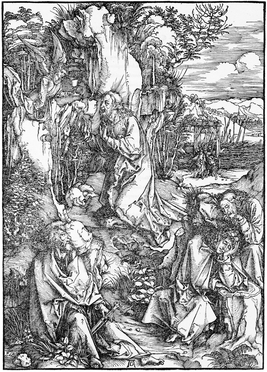 La grande passion : 2. le Christ au Mont des Oliviers - Albrecht Dürer