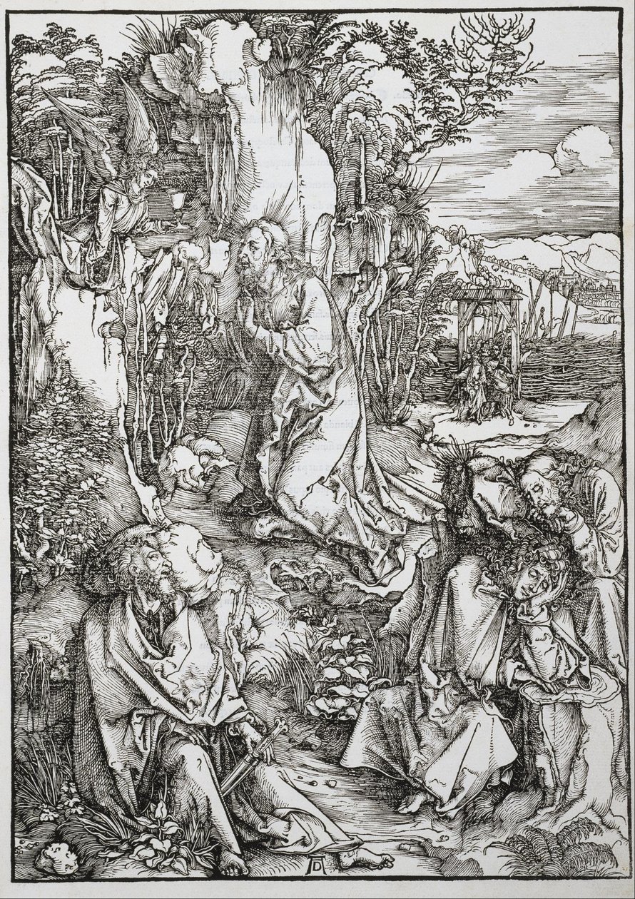 La grande passion : Le Christ au Mont des Oliviers - Albrecht Dürer
