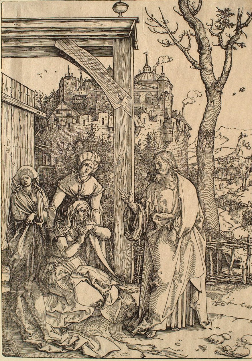 La Vie de la Vierge : le Christ prend congé de sa mère - Albrecht Dürer