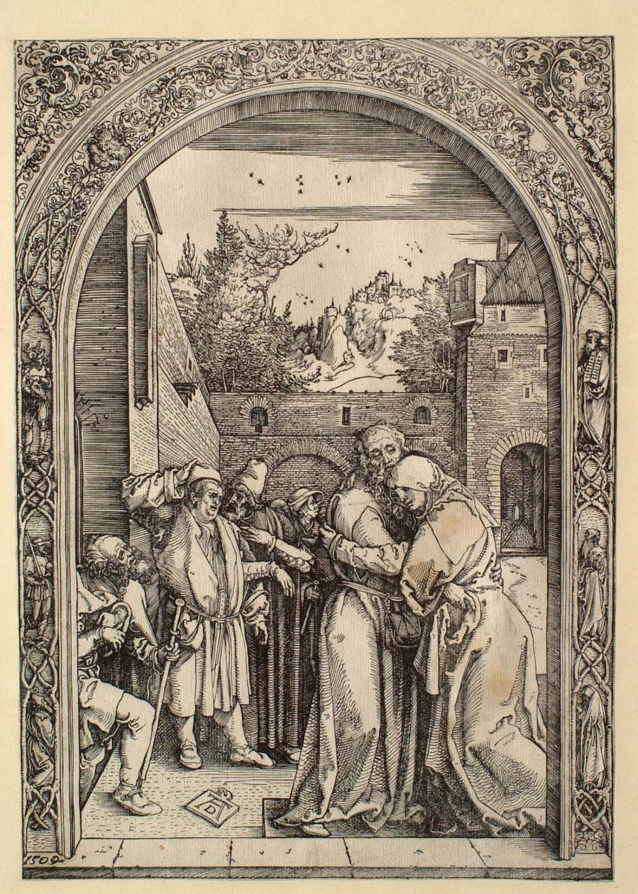 La Vie de la Vierge : Joachim et Anne à la Porte dorée - Albrecht Dürer